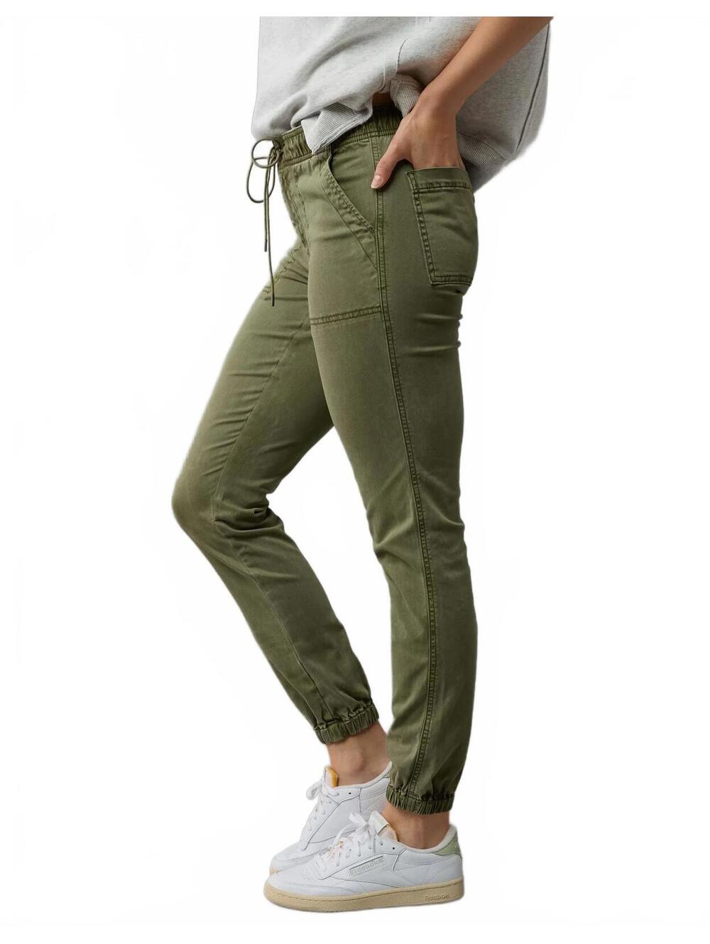 AE Next Level High-Waisted Jegging Jogger American Eagle Olive Green NWT Size 0R - Picture 2 of 6